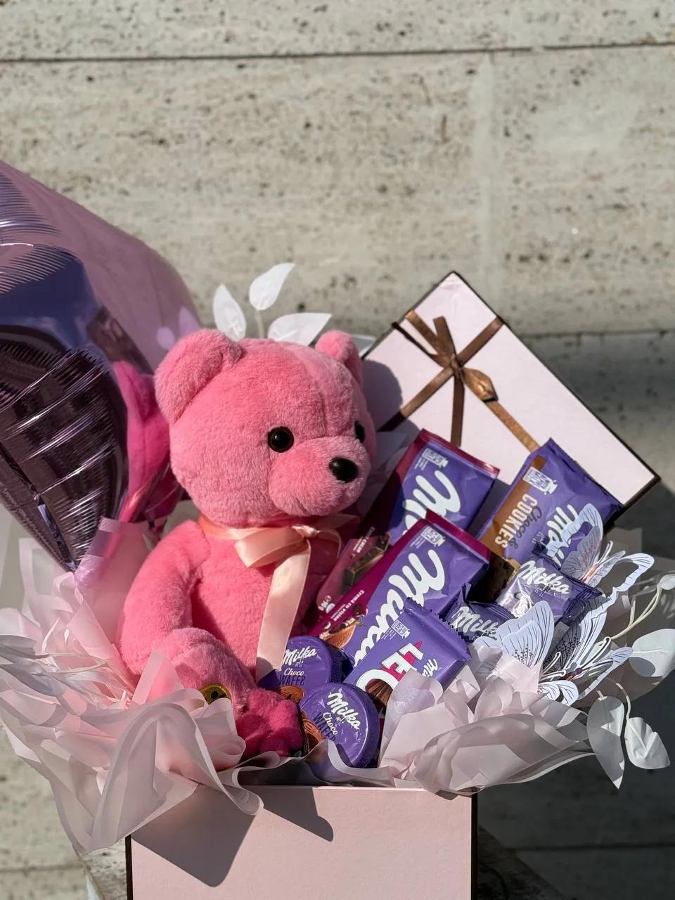Pink "sweet box" | ծաղիկներ, ծաղկեպսակներ, բույսեր Երևան