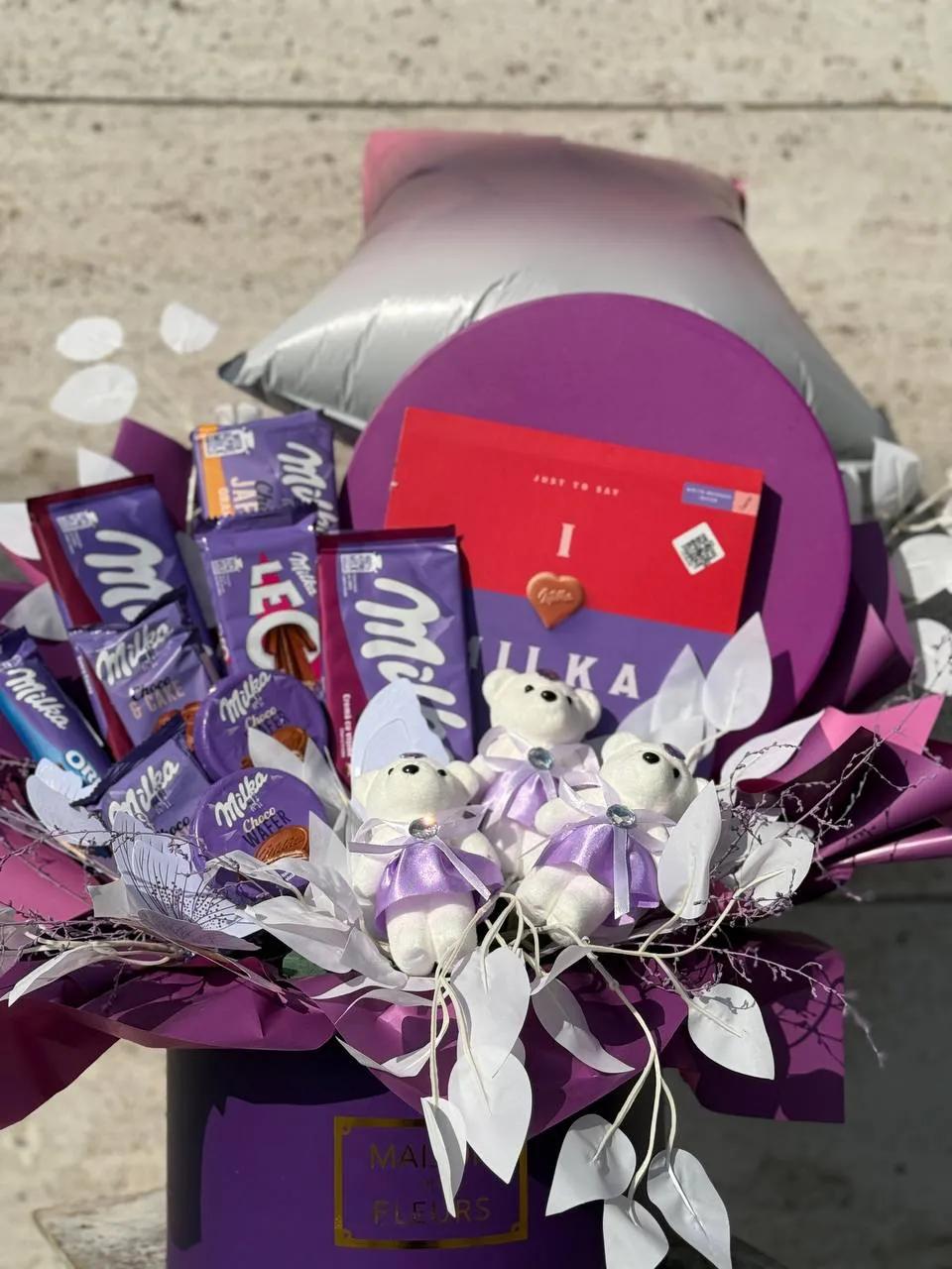 Purple "sweet box" | ծաղիկներ, ծաղկեպսակներ, բույսեր Երևան