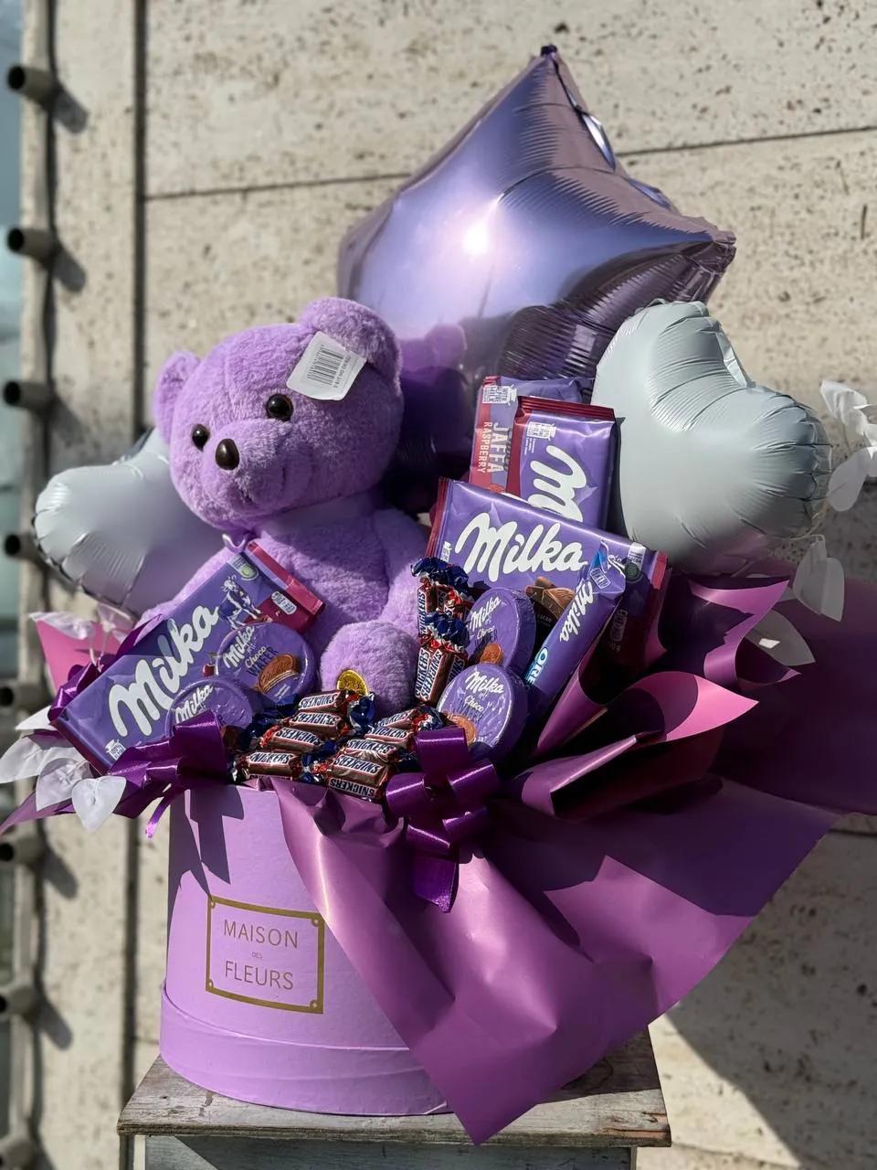 Purple "sweet box" | ծաղիկներ, ծաղկեպսակներ, բույսեր Երևան