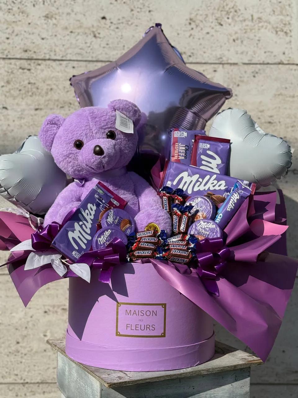Purple "sweet box" | ծաղիկներ, ծաղկեպսակներ, բույսեր Երևան