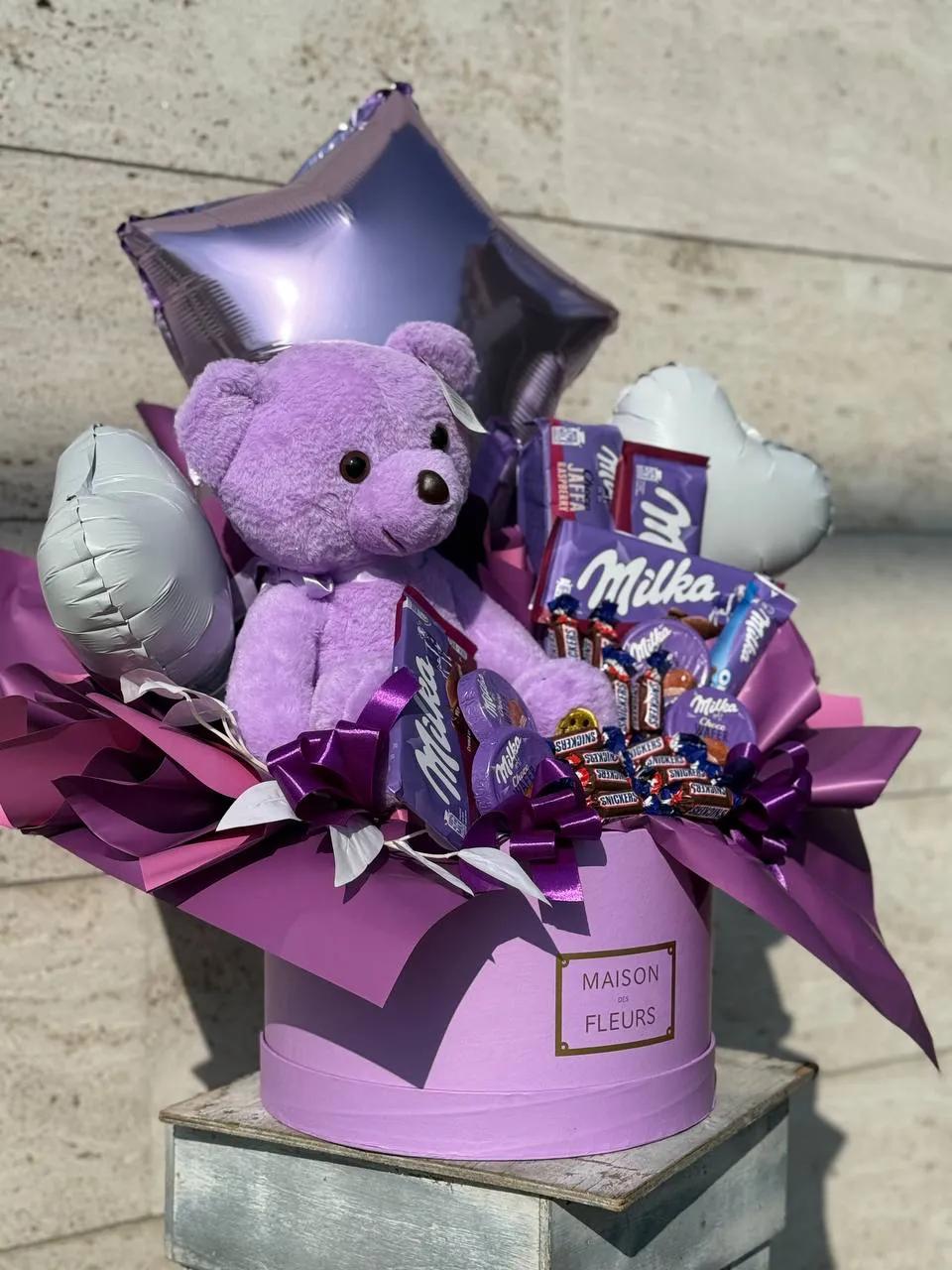 Purple "sweet box" | ծաղիկներ, ծաղկեպսակներ, բույսեր Երևան