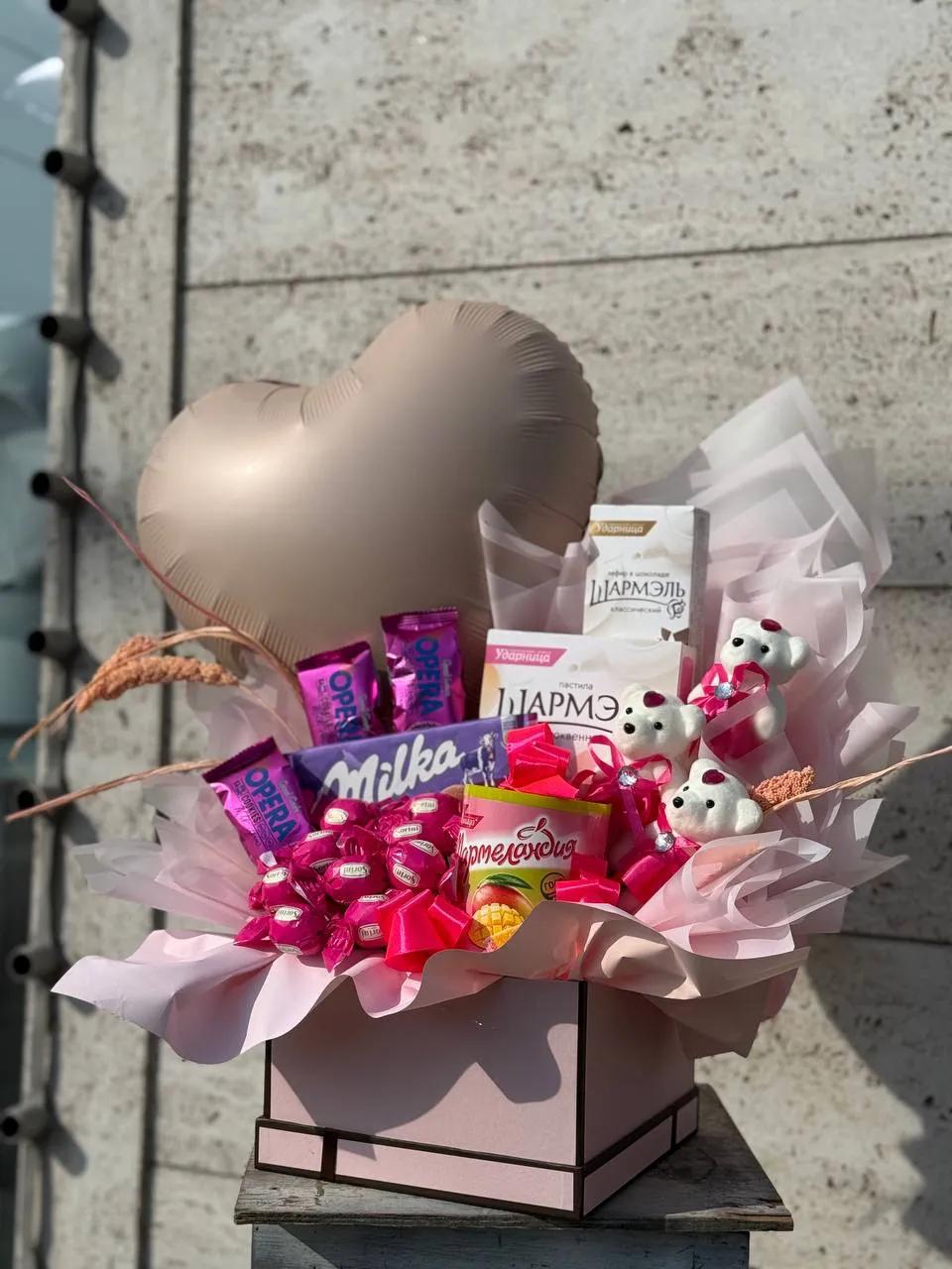 Elegant "sweet box" | ծաղիկներ, ծաղկեպսակներ, բույսեր Երևան