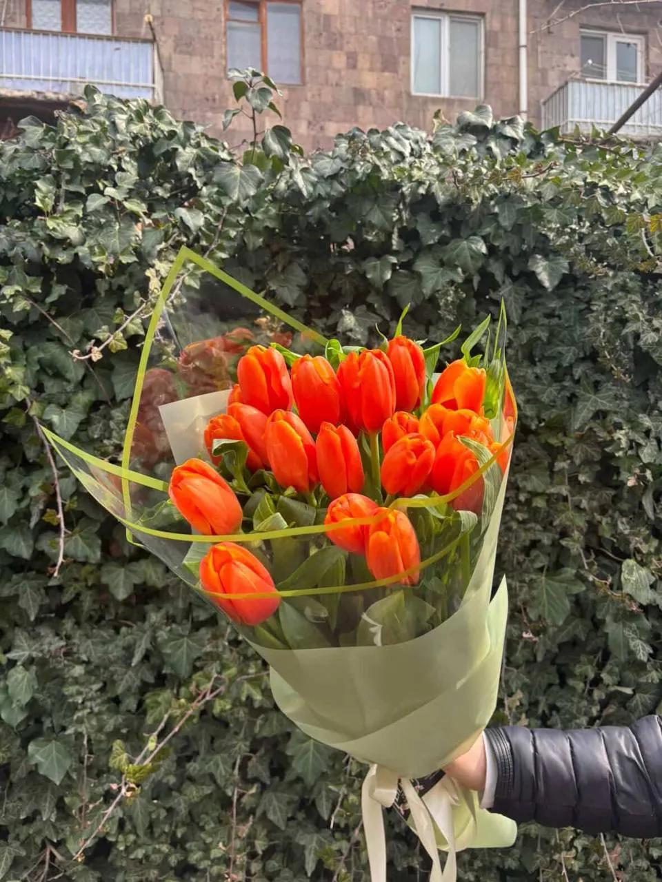 Orange tulips | ծաղիկներ, ծաղկեպսակներ, բույսեր Երևան