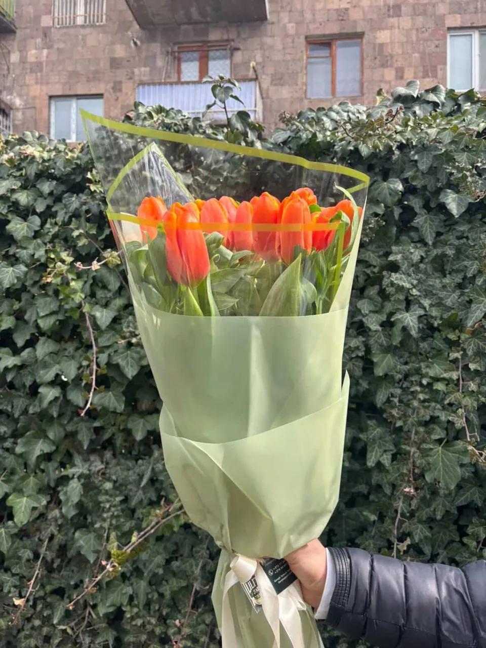 Orange tulips | ծաղիկներ, ծաղկեպսակներ, բույսեր Երևան