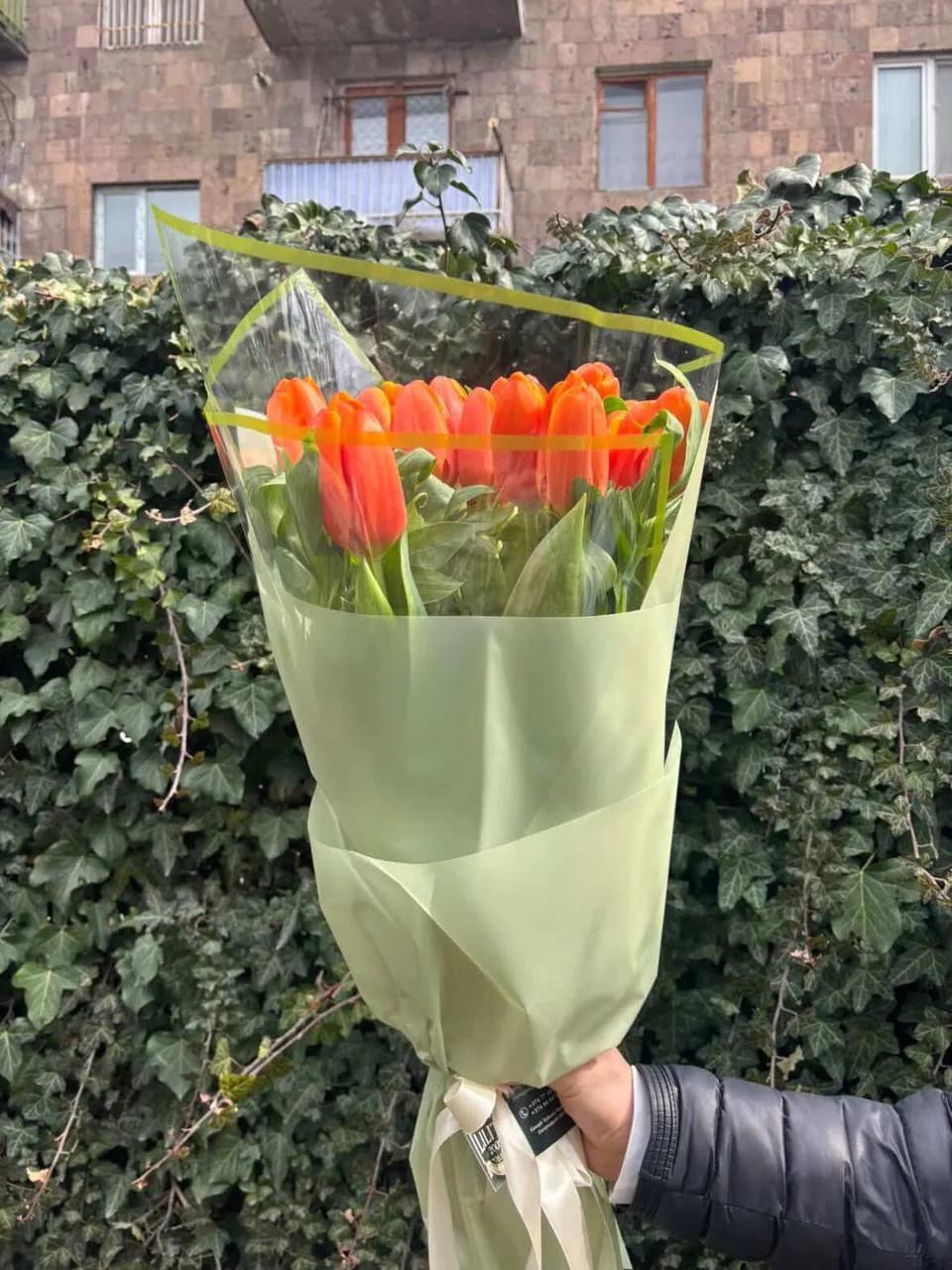 Orange tulips | ծաղիկներ, ծաղկեպսակներ, բույսեր Երևան