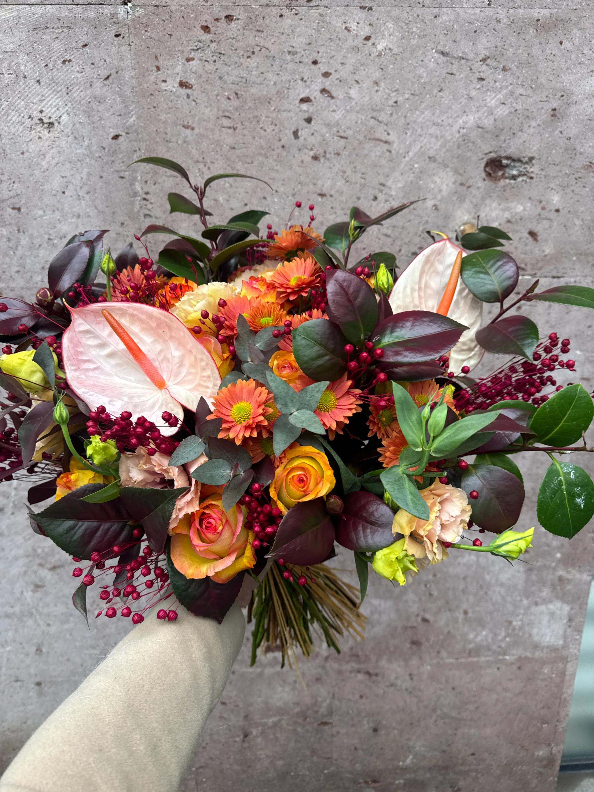 Orange floral mix | ծաղիկներ, ծաղկեպսակներ, բույսեր Երևան